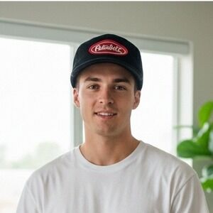 Vintage Peterbilt Corduroy 1980s Hat‎ Black One Size Fits All Trucker Cap Men's